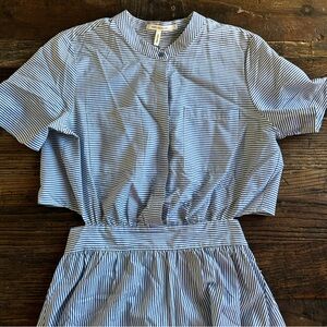 Avec Les Filles | Olivia Blue and White Striped Dress Size 6